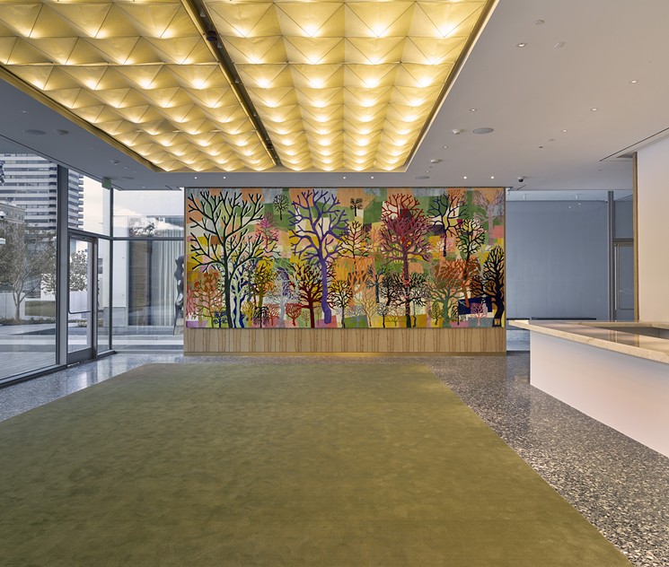 The stunning Hancock commission sets the scene for Le Jardinier. - PHOTO BY THOMAS DUBROCK/COURTESY MFAH