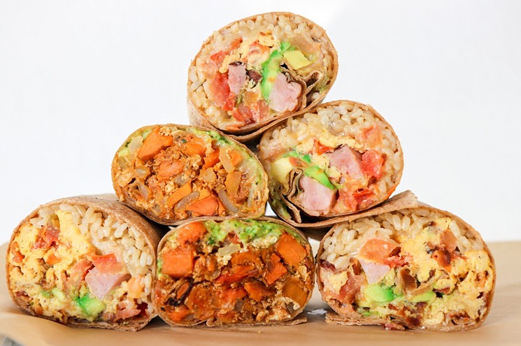 Breakfast wraps at ChopShop get you going. - PHOTO BY ORIGINAL CHOPSHOP
