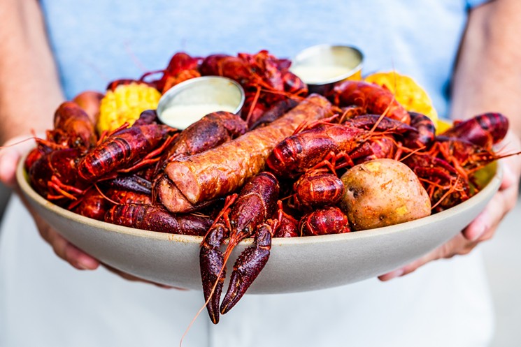 Get Memorial Day mudbugs to-go at Orleans Seafood Kitchen. - PHOTO BY BECCA WRIGHT