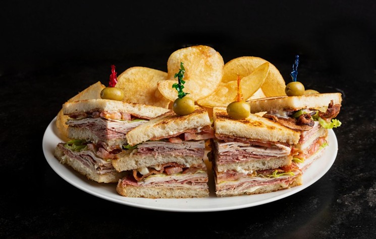 The Georgia James Tavern club sandwich. Will it make it to the new menu? - PHOTO BY JULIE SOEFER