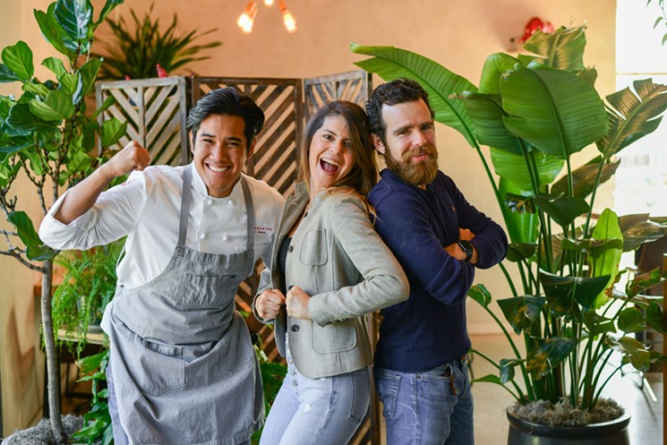 Chef Tony Castillo joins Mastrantos owners Mari and Xavier Godoy as partner. - PHOTO BY CHRISTA ELYCE STUDIO