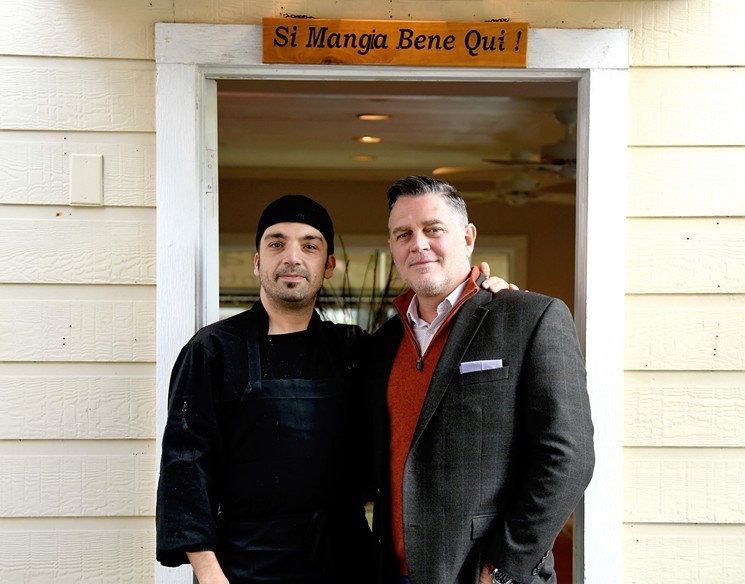 Chef Angelo Cuppone and owner Shanon Scott in the early days of Roma. - PHOTO BY AL TORRES PHOTOGRAPHY