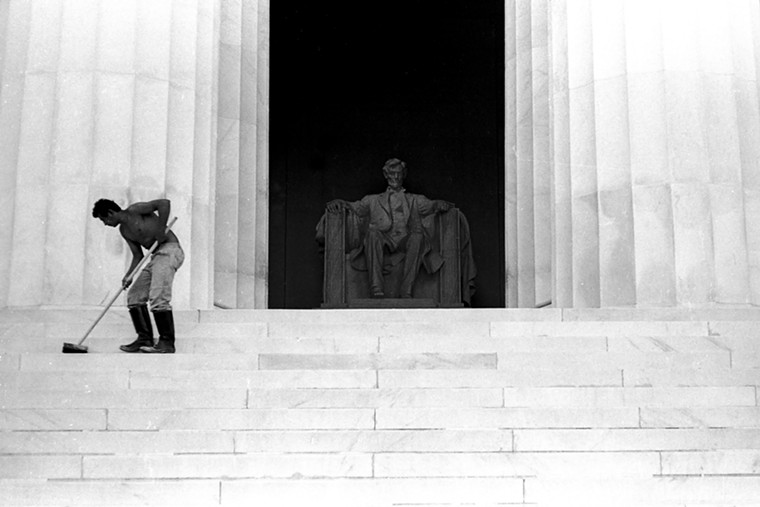 The Lincoln Memorial serves as the inspiration for the cover art of Apollo Chamber Players' album "With Malice Toward None". - PHOTO BY J. KIMO WILLIAMS