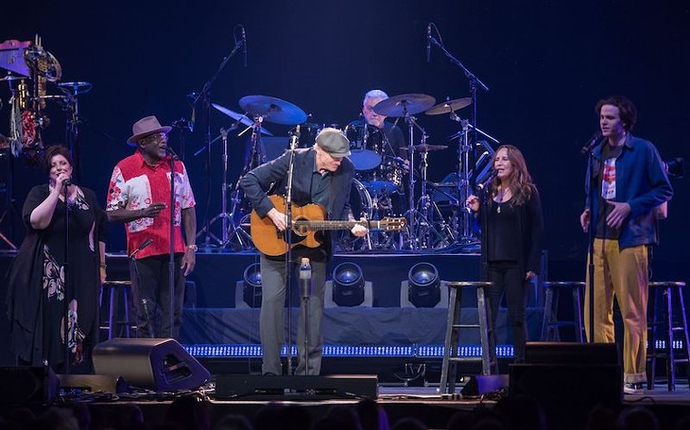 James Taylor and his Large Band. - PHOTO BY JACK GORMAN