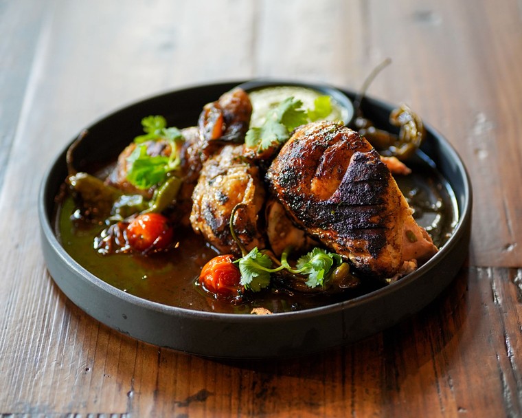 Pollo al Carbon is a hearty dish for autumn. - PHOTO BY DYLAN MCEWAN