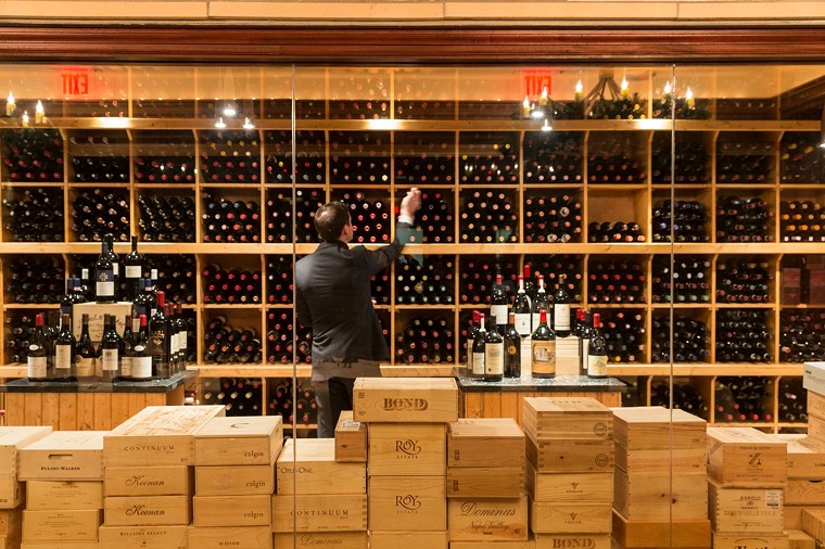 One of the finest wine cellars in Houston. - PHOTO BY PAPPAS BROS. STEAKHOUSE