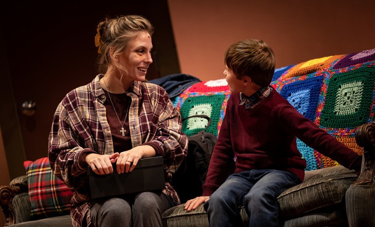 Theresa Zimmermann shines as the dying mother. Seen here with Jackson Dean Vincent as her son. - PHOTO BY JOEY WATKINS
