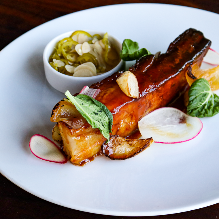 Pork belly gets a Filipino touch at UB Preserv. - PHOTO BY ABBIE ARNOLD