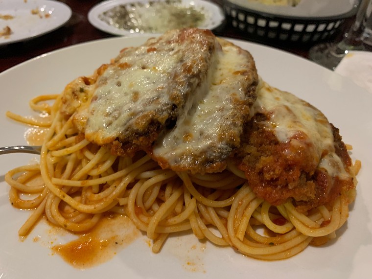 Not quite as good as my mother-in-law's eggplant parm. - PHOTO BY LORRETTA RUGGIERO