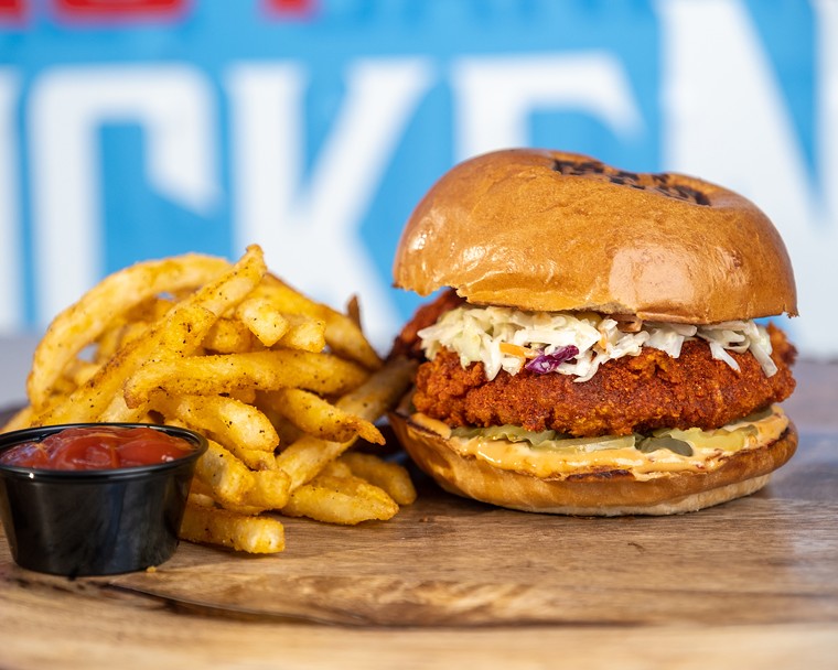 We just can't get enough of a good hot chicken sandwich. - PHOTO BY CHRISTIAN PENA