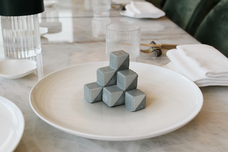 A cube staircase dessert inspired by M.C. Escher. - PHOTO BY JUSTIN TYSDAL
