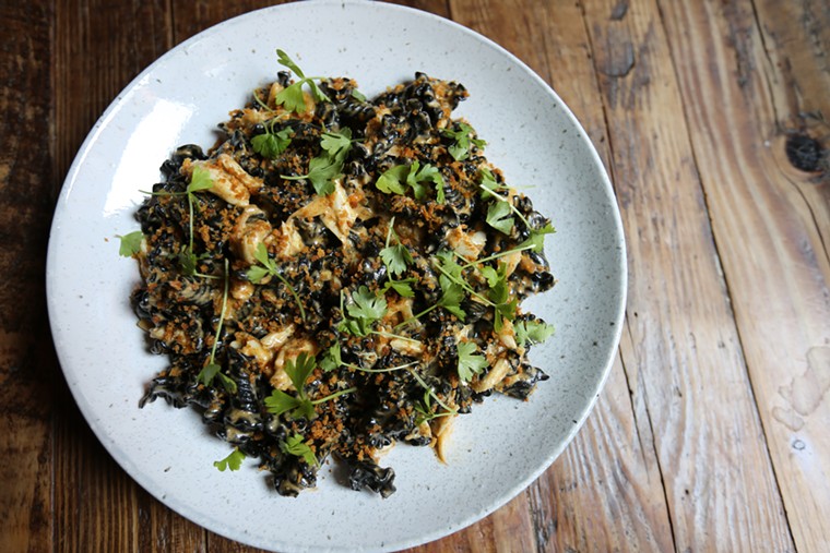 Squid Ink Pasta is a hint at what Marmo has to offer. - PHOTO BY ATLAS RESTAURANT GROUP