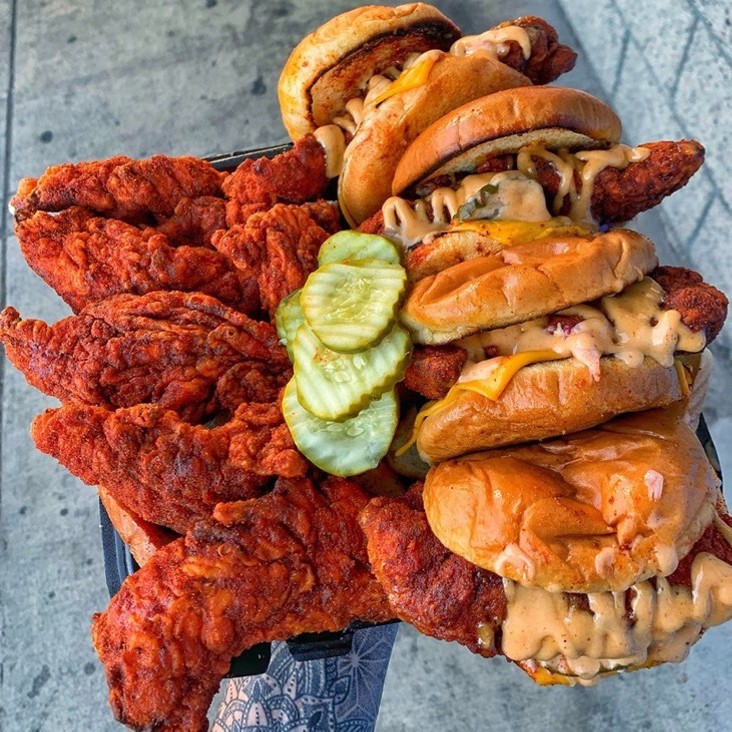 Bread or no bread, spice or no spice. It's up to you. - PHOTO BY DAVE'S HOT CHICKEN