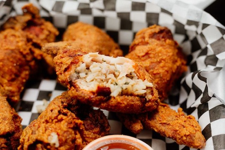 Wings are even better when stuffed with delicious fillings. - PHOTO BY JEREMIAH JONES