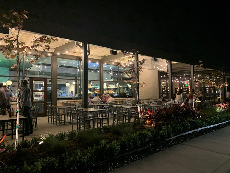 The patio is a tempting getaway, day or night. - PHOTO BY LORRETTA RUGGIERO