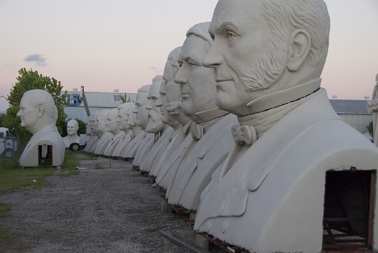 You can find David Adickes' heads and statues all around the region. - PHOTO BY DAVID VAN HORN VIA CC
