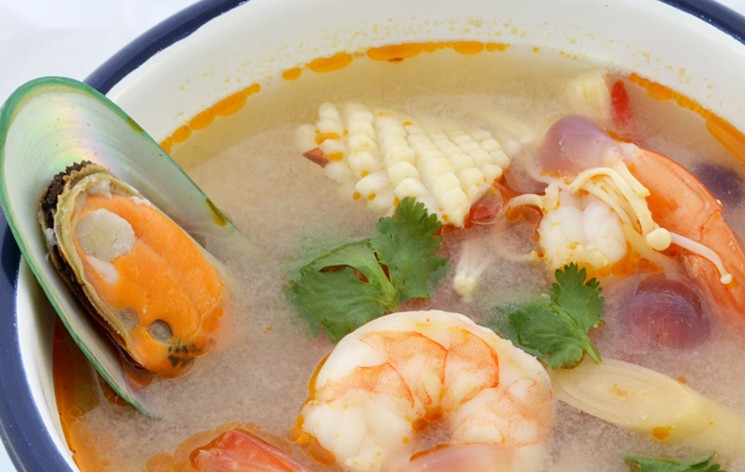 The Tom Yum soup at Rim Tanon includes mussel, shrimp and calamari. - PHOTO COURTESY OF RIM TANON