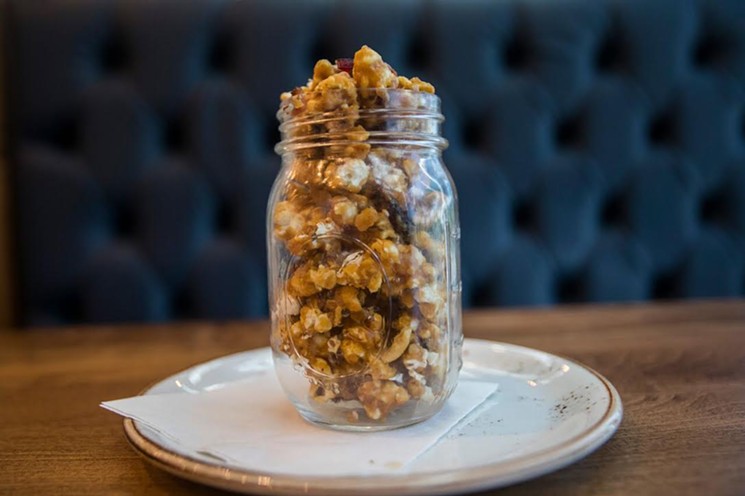 The bacon caramel popcorn is one of the most buzzed-about items. - PHOTO BY DANIEL KRAMER