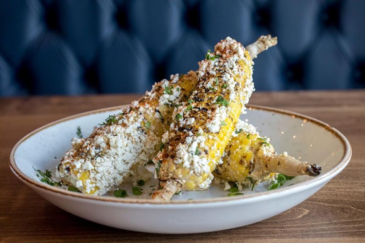 The Mexican street corn was cooked to perfection. - PHOTO BY DANIEL KRAMER