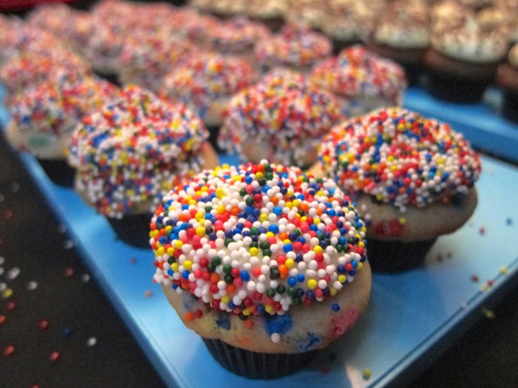 Vanilla sprinkles minis by Sprinkles Cupcakes. - PHOTO BY MAI PHAM