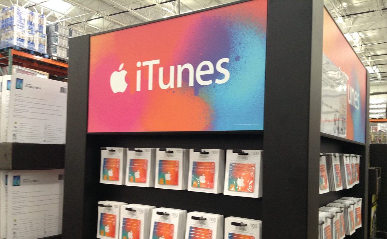 Yes, it is kind of funny that you can go to a real store to buy gift cards for digital music.