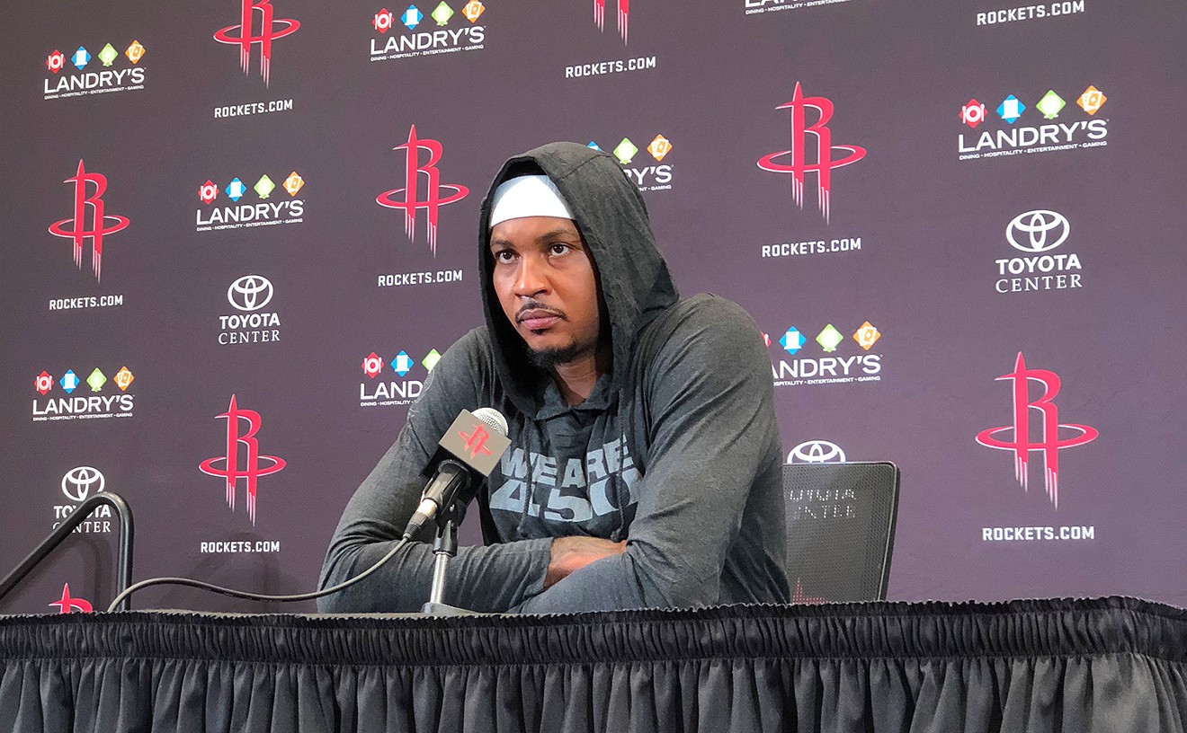 Carmelo Anthony seems already comfortable with his new team and role.