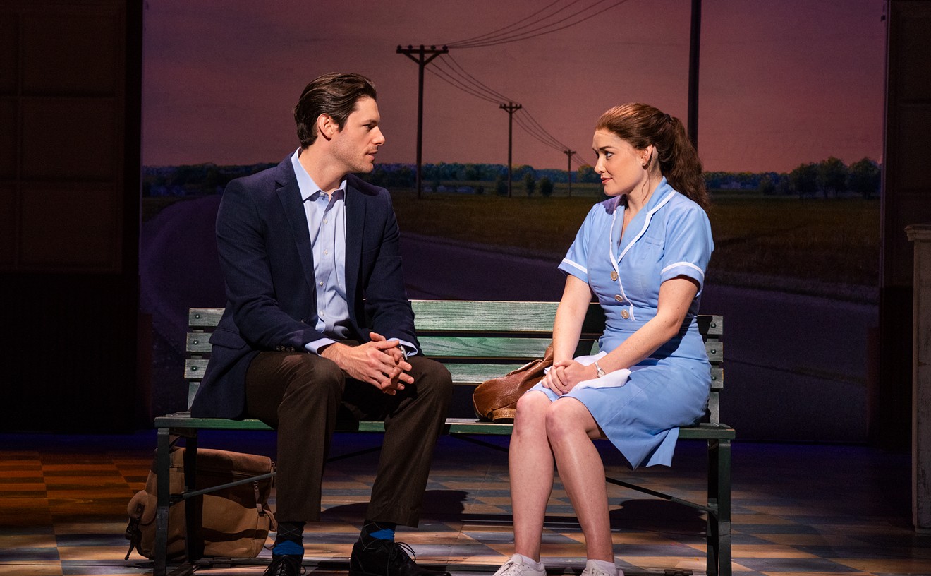 Steven Good and Christine Dwyer in the tour of Waitress.