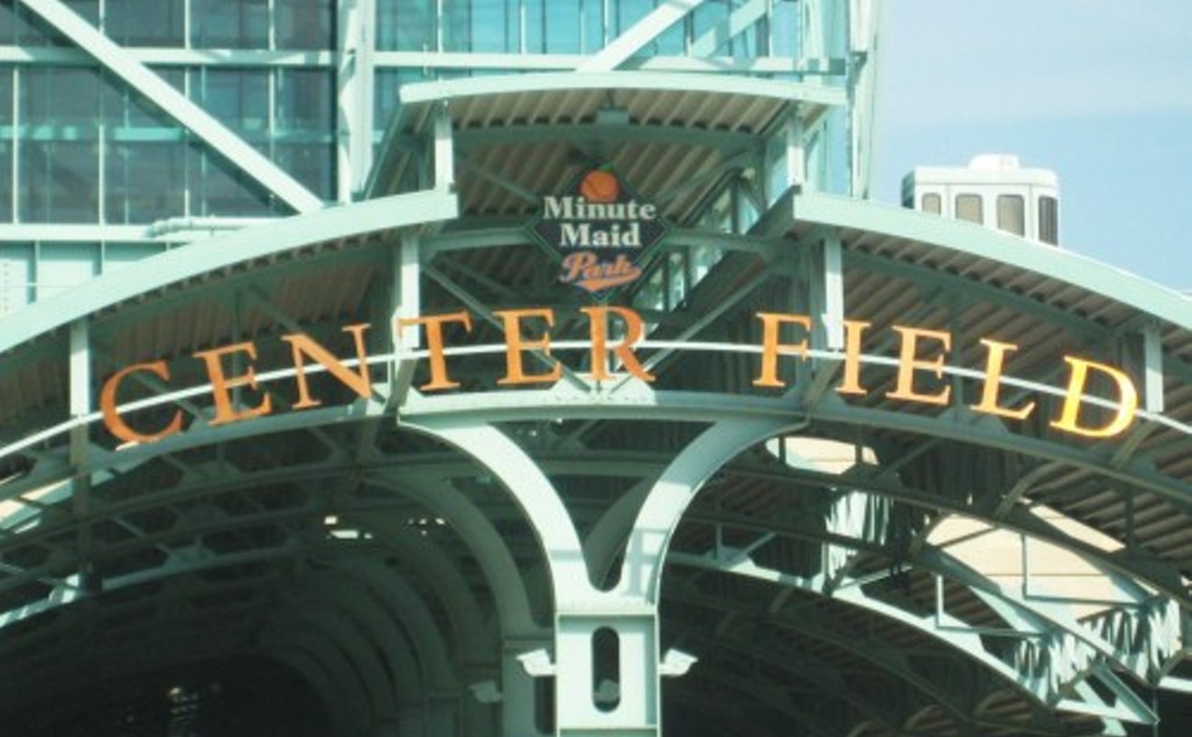 Astros mascot Orbit streaks through Minute Maid Park on his birthday