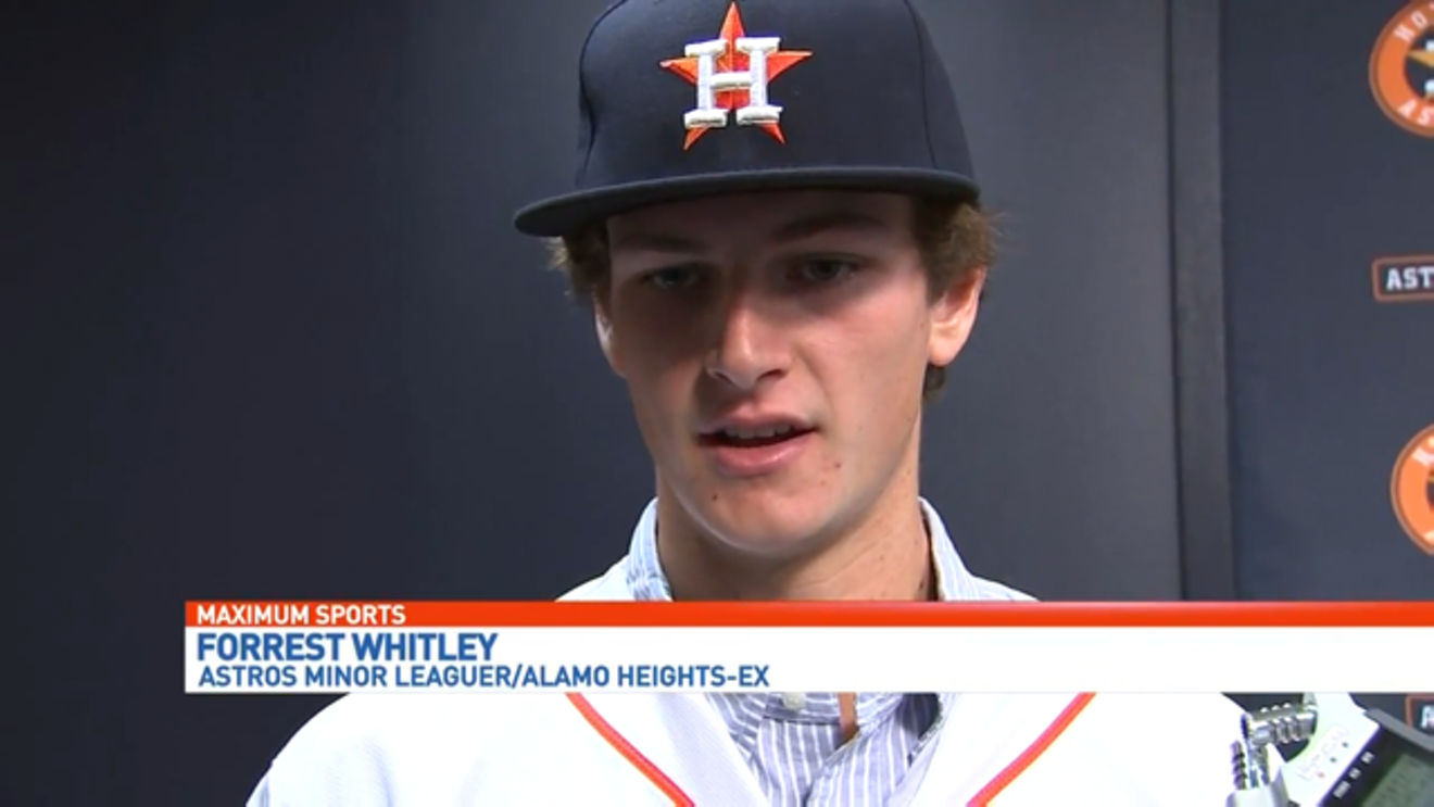 Astros' top pitching prospect Forrest Whitley suspended 50 games