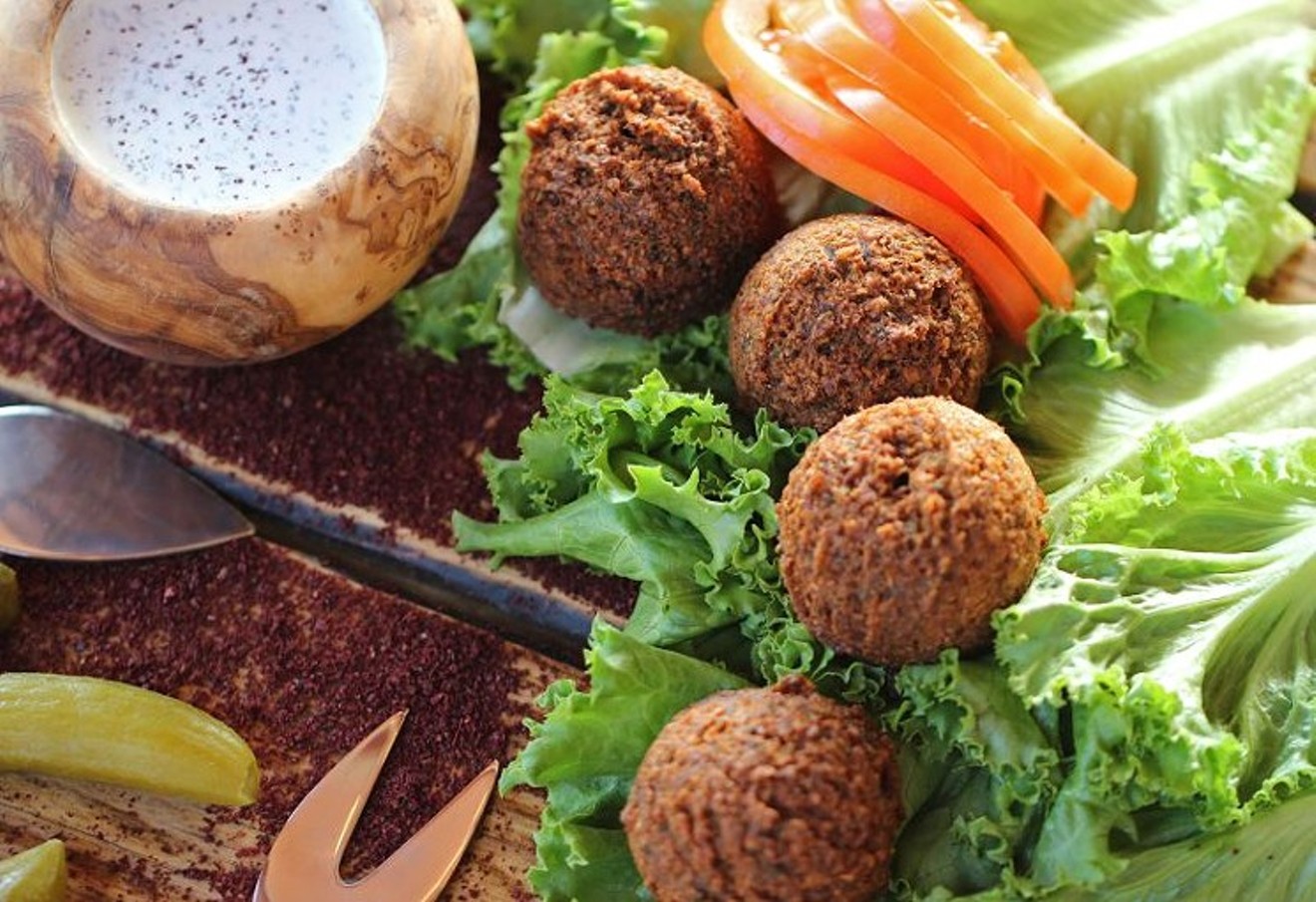 The falafel at Aladdin Mediterranean Cuisine is crisp, flavorful, and pairs beautifully with fresh hummus or baba ganoush.
