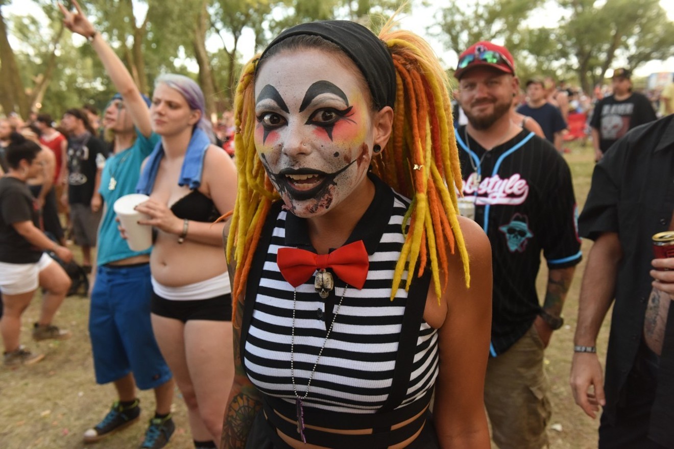 A Juggalette at the 18th annual Gathering of the Juggalos in Oklahoma City