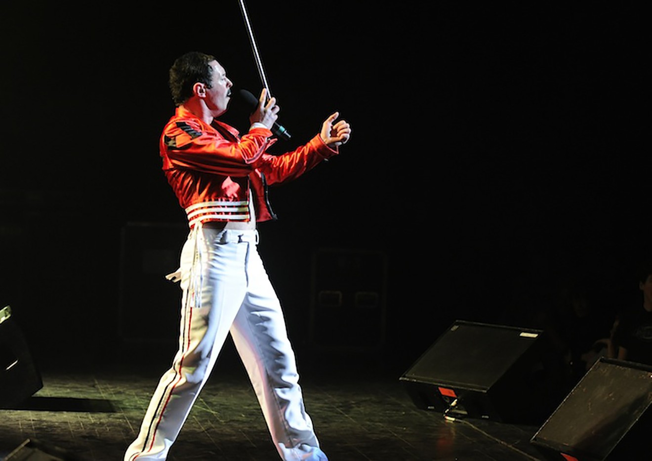 Gary Mullen channels his inner Freddie Mercury for One Night of Queen at Miller Outdoor Theatre.