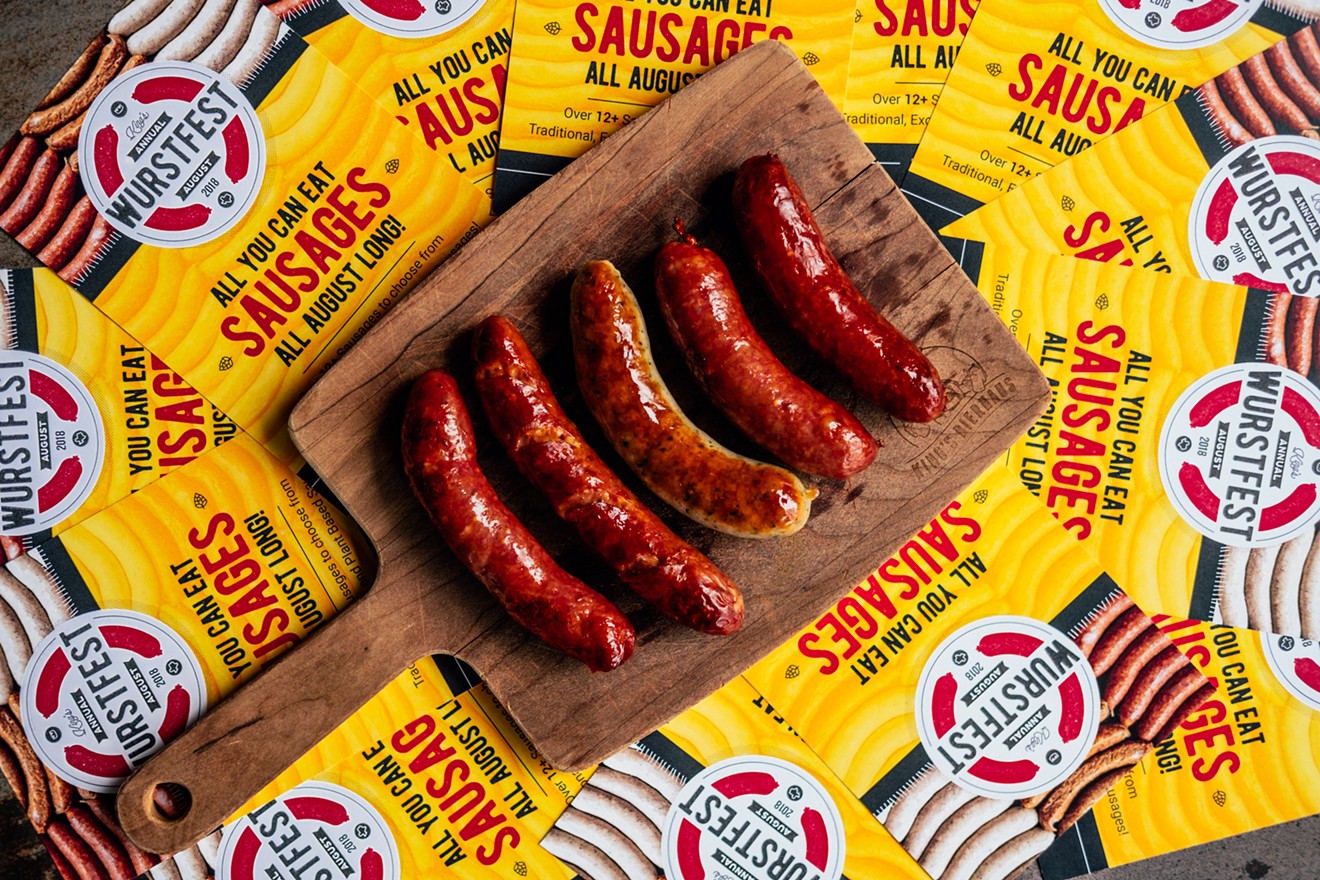 Load up on all-you-can-eat sausage during King's Wurstfest.