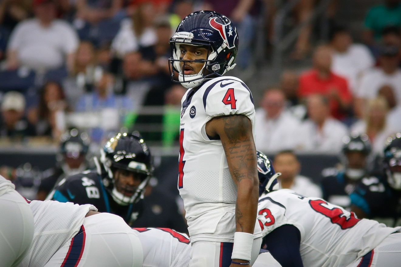 Is Deshaun Watson playing against the Jaguars?