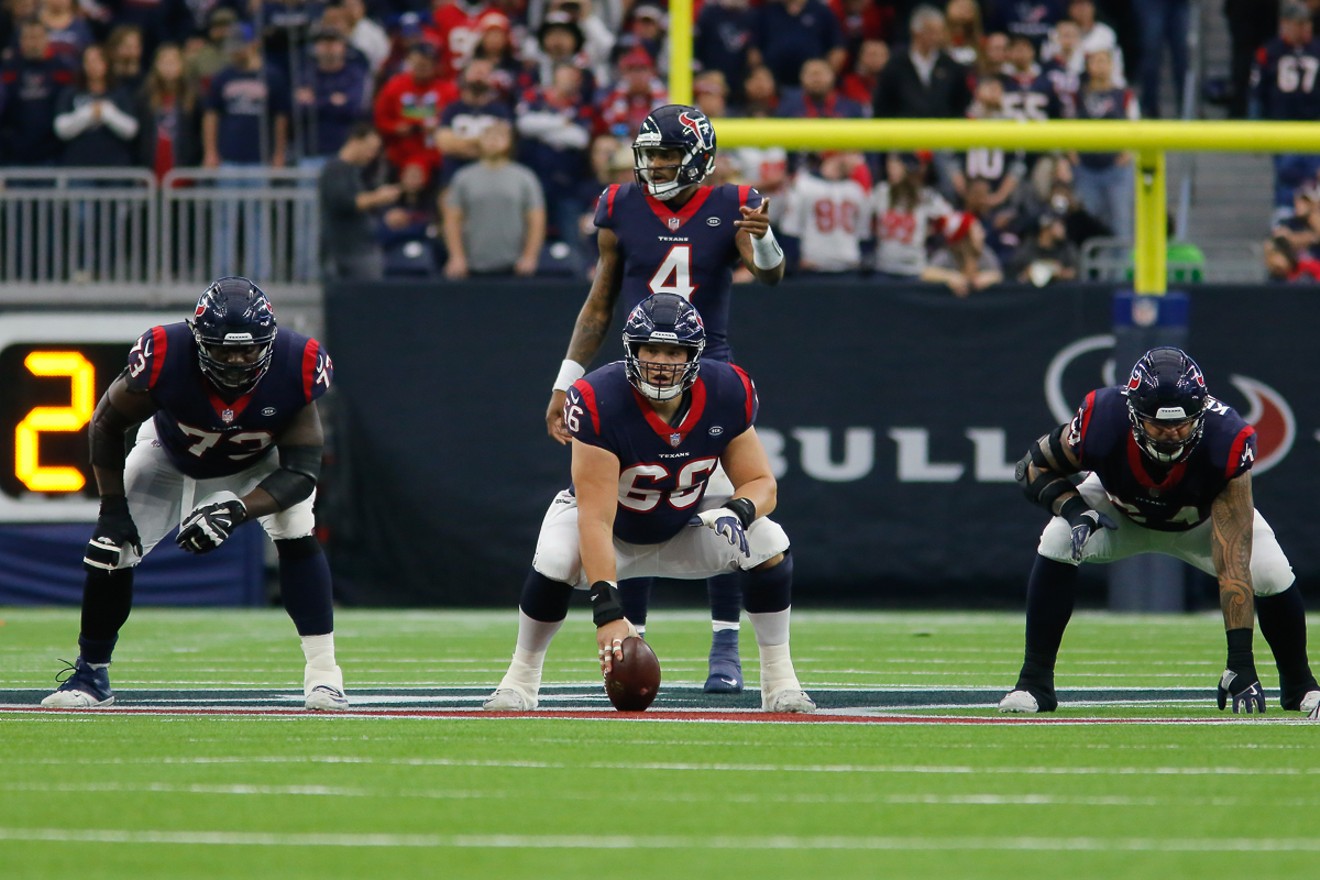 Houston Texans Down Two Offensive Linemen Ahead Of Match vs