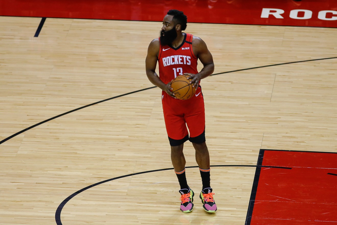 Fans are very confused by the outfit James Harden showed up in