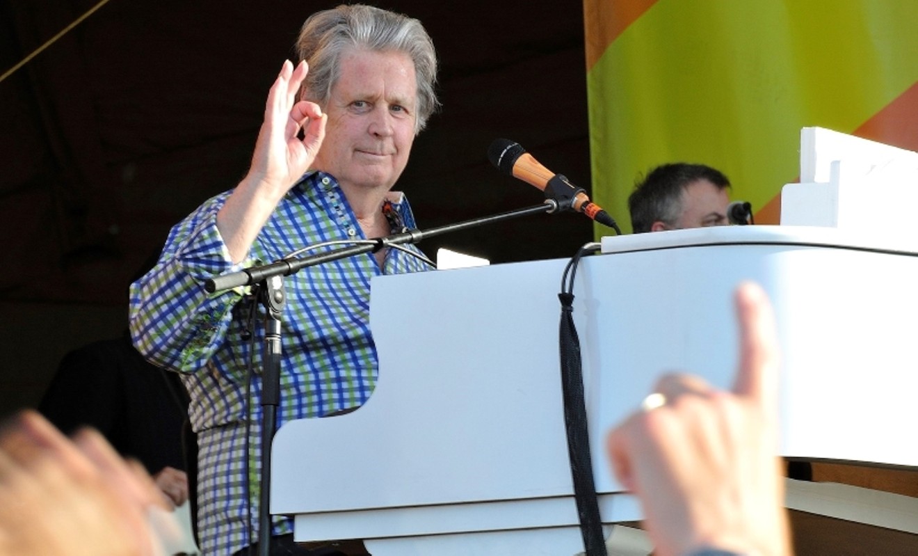 Brian Wilson, architect of the signature Beach Boys sound, will be at the Cynthia Woods Mitchell Pavilion Saturday night on a double bill with Chicago.