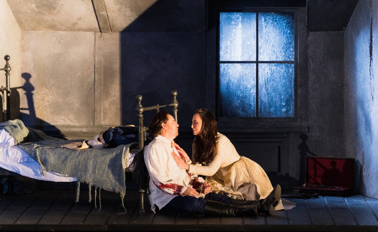 Matthew Polenzani and Isabel Leonard in Werther now on stage at Houston Grand Opera.
