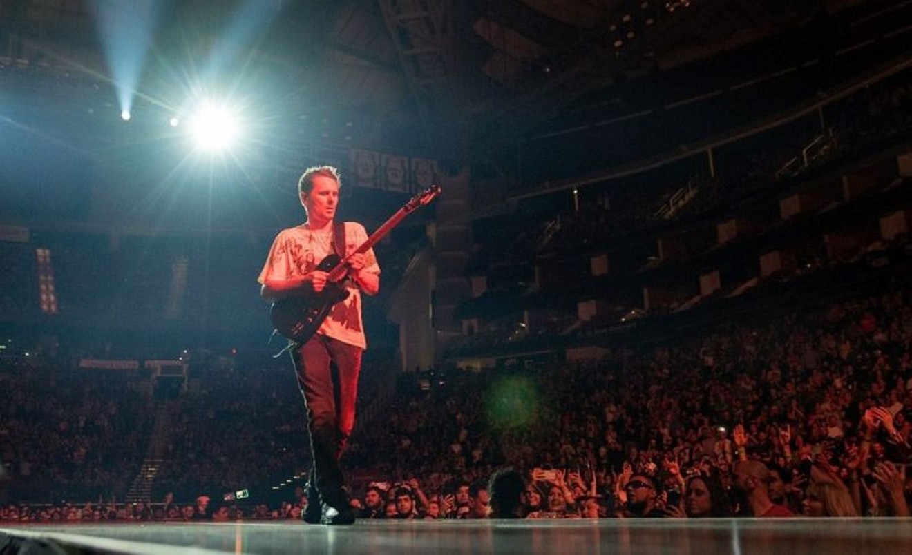 Muse's Matt Bellamy brought the rock to Toyota Center.