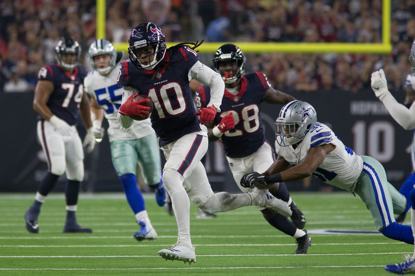 Patriots-DeAndre Hopkins Chances Heat Up: Source