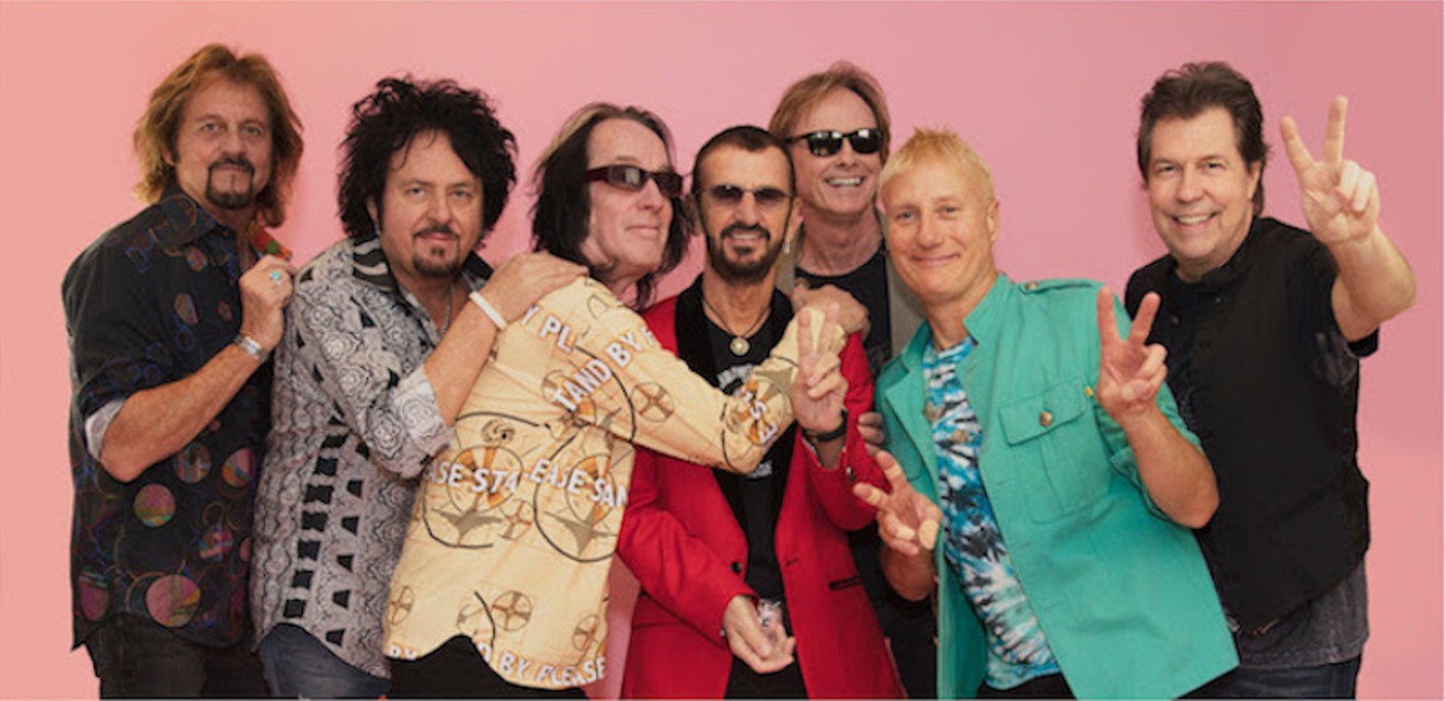 Ringo Starr (center) and his friends will bring plenty of peace and love to Sugar Land Thursday.