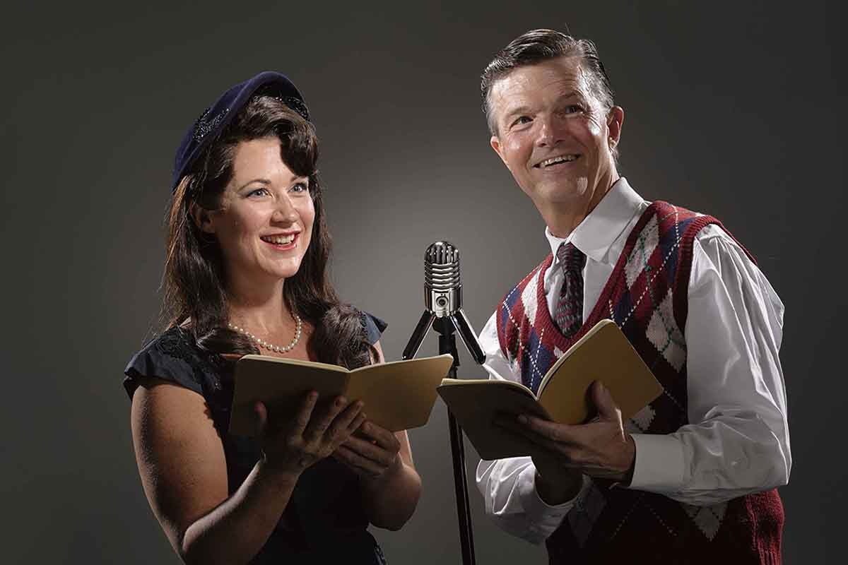 Christy Watkins and Joel Sandel are being joined onstage by Seán Patrick Judge, Christina Kelly, Orlando Arriaga, Patty Tuel Bailey and Craig Griffin in A.D. Players' upcoming production of It’s A Wonderful Life: A Live Radio Play.