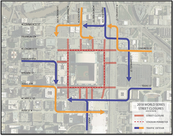 Astros World Series parade route, start time, road closures