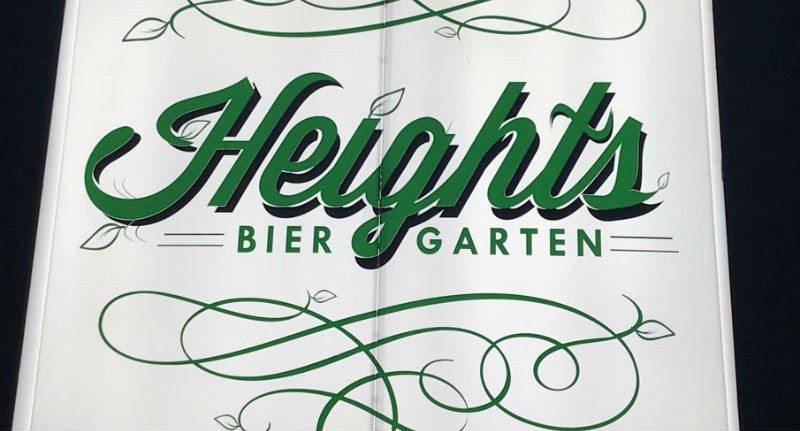 Heights Bier Garten has a tasty 94 tap selection of beers.