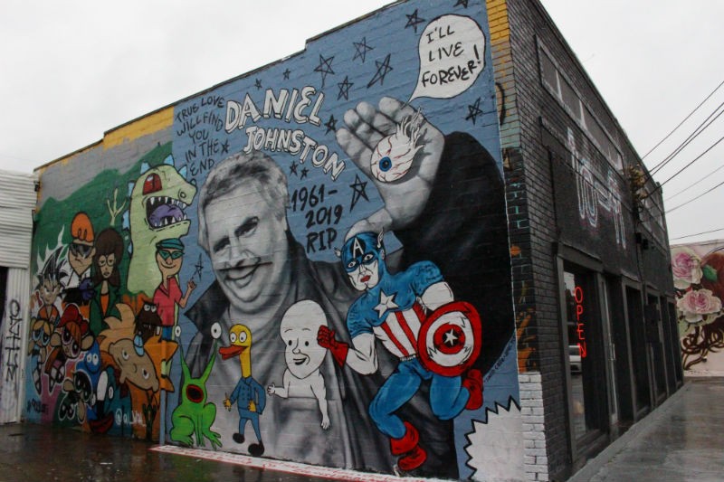 Houston now has a mural commemorating Daniel Johnston
