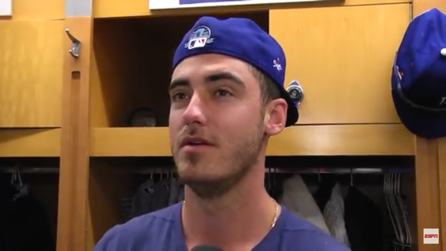 Cody Bellinger, card carrying fountain of misinformation.