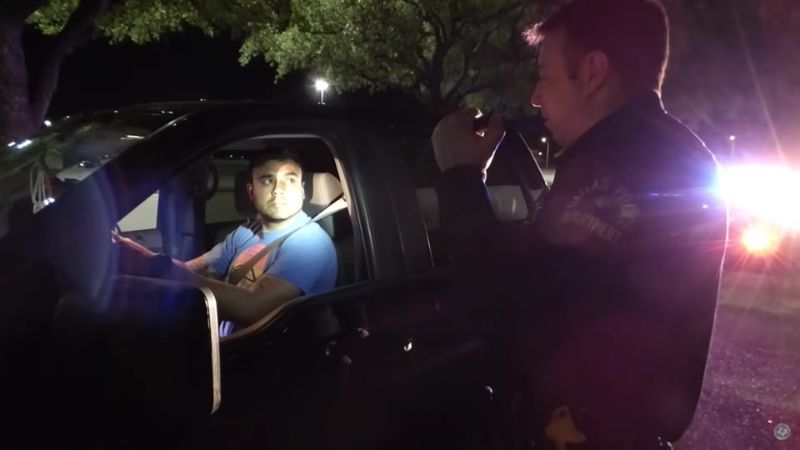 A Dallas cop staged a roadside stop in this training video from the Texas Commission on Law Enforcement. The agency was called "toothless" in a scathing government report.
