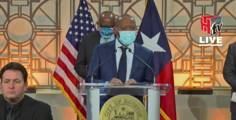 Houston Mayor Sylvester Turner thanked local bar Concrete Cowboy for cancelling its upcoming "mask off" party.