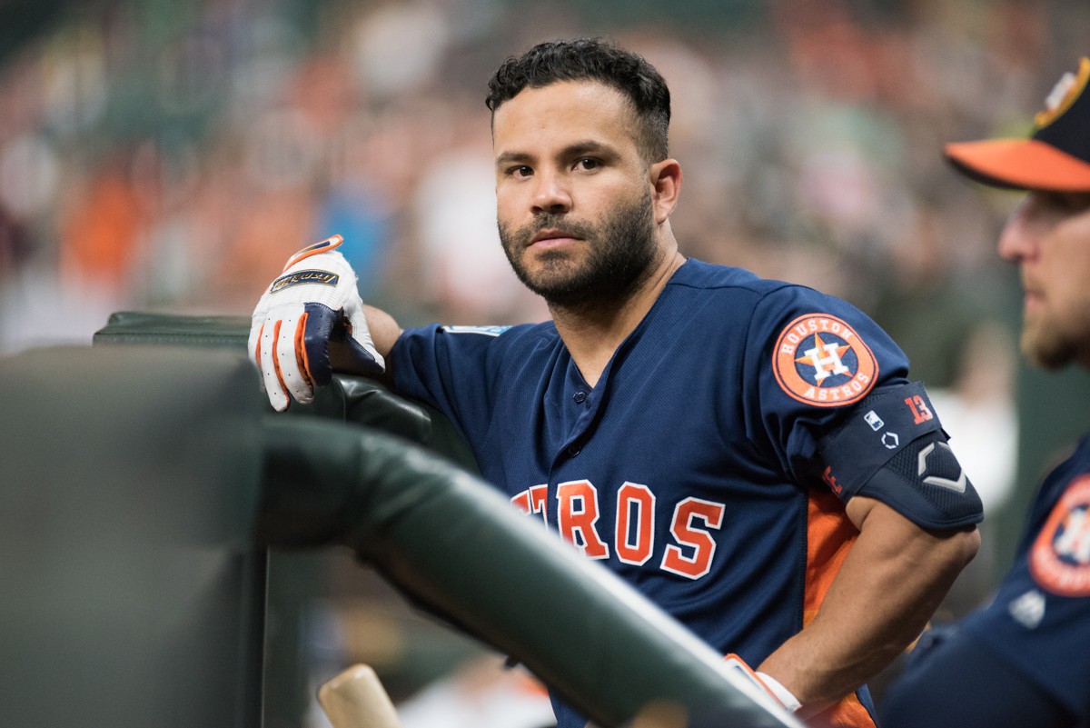 Jose Altuve is one of five Astros to go on the IL due to health and safety protocols.