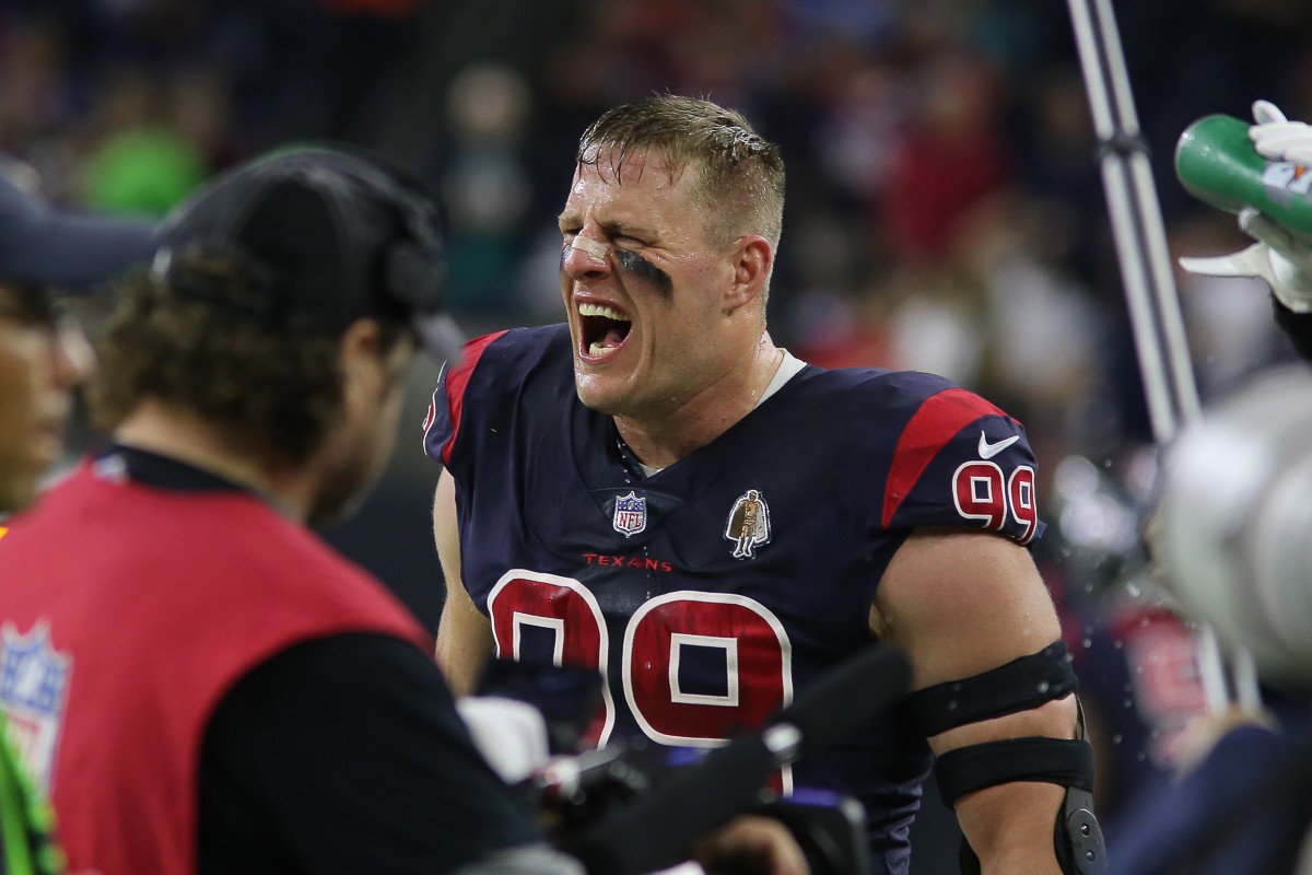 JJ Watt Greeted on Field By Baby Son Koa in Last NFL Home Game: Photo